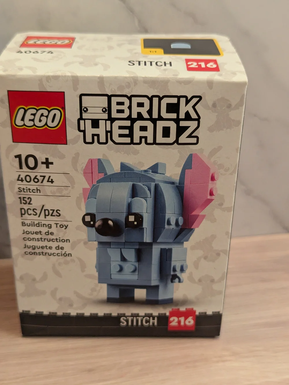 Disney Plush Stitch & Lego Brickheadz Stitch